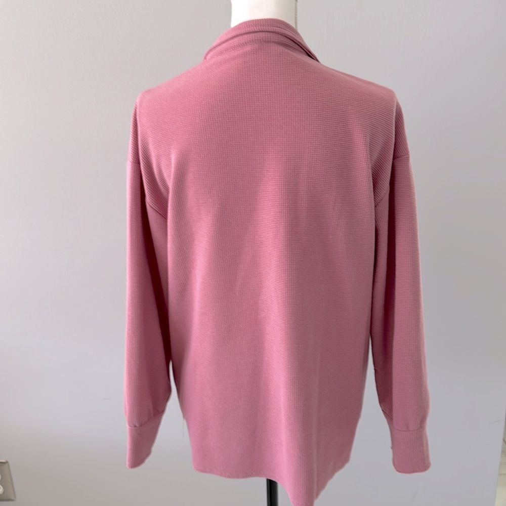 Waffle Knit Button Down Shirt - Picture 4 of 5